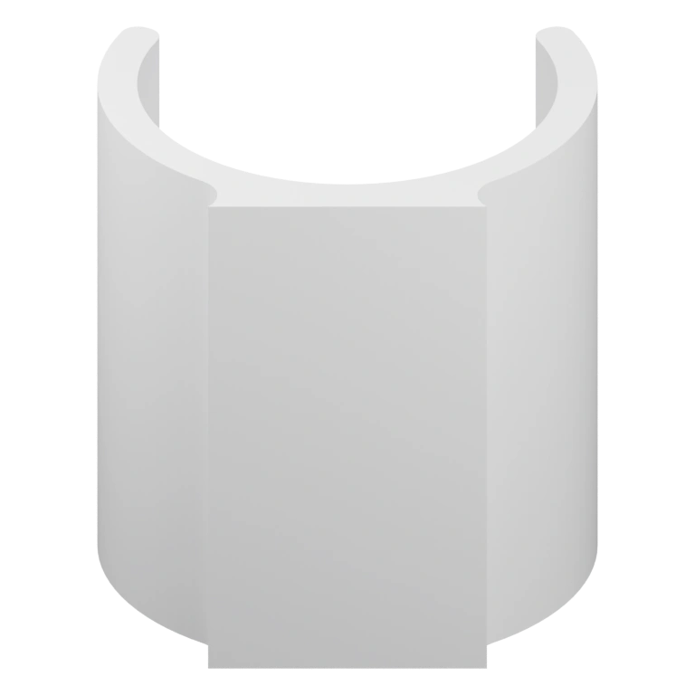 Цилиндрическая форма с внутренним отверстием и выступами