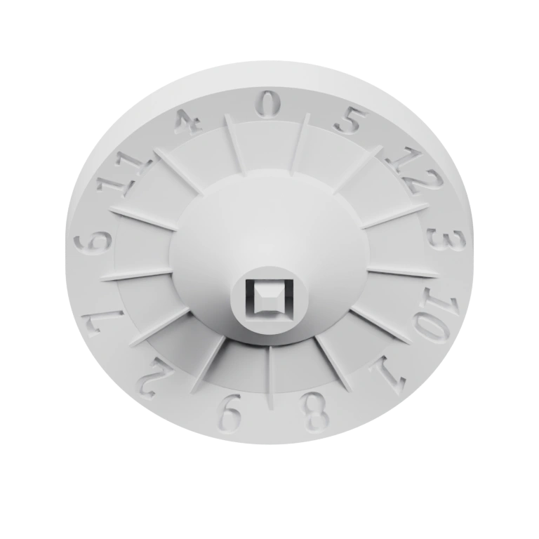 Круглое устройство с цифрами и центральной вставкой