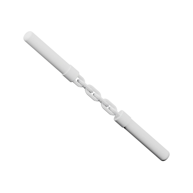 Две соединённые части с цепочкой, предназначены для хранения или ношения