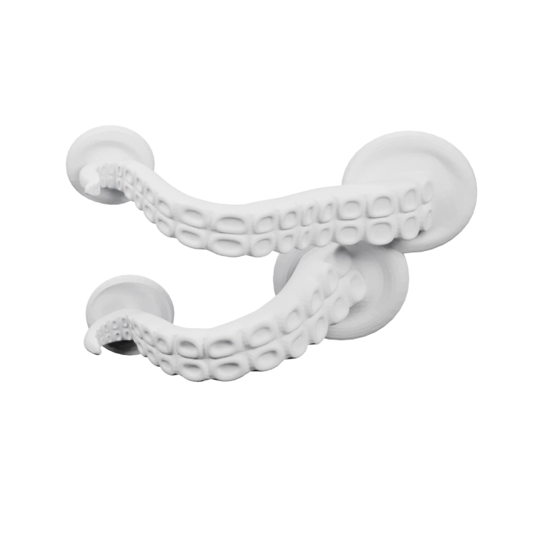 Спирально изогнутый элемент с рельефными узорами на поверхности