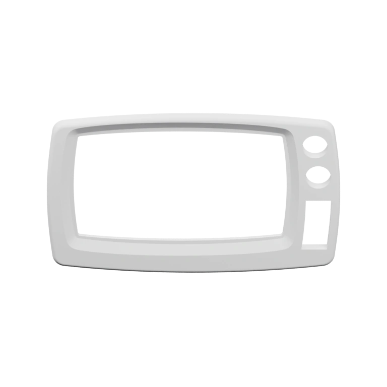 Устройство с вырезом под дисплей и отверстиями для креплений