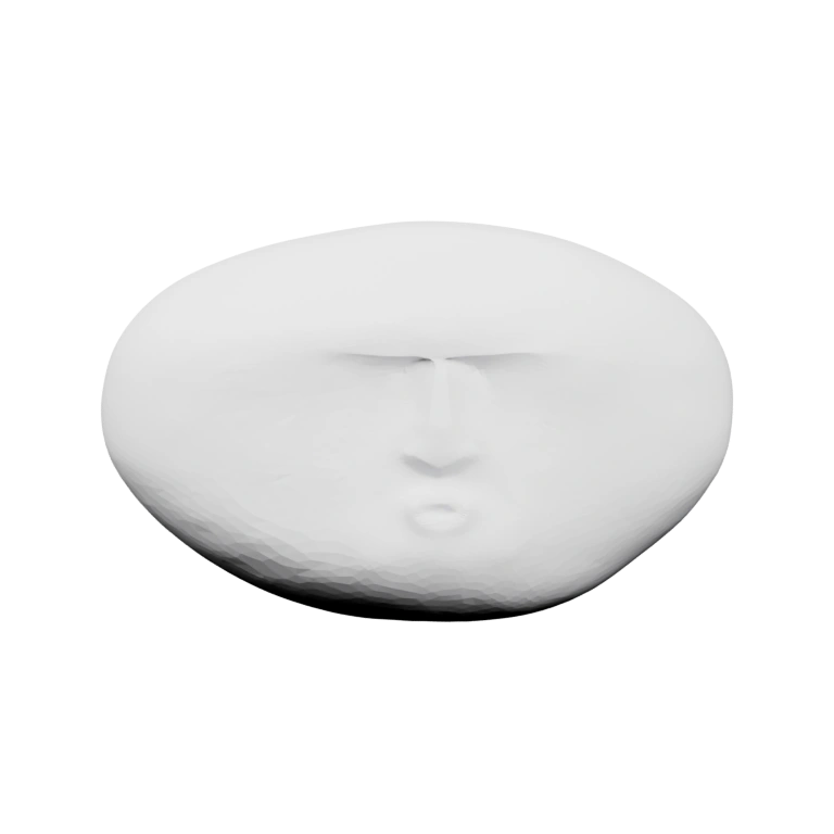 Форма с выгнутой головой и выраженным лицом