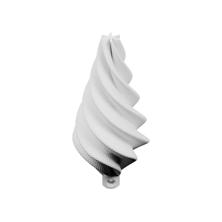 Спиральная форма с гладкой поверхностью и небольшим основанием