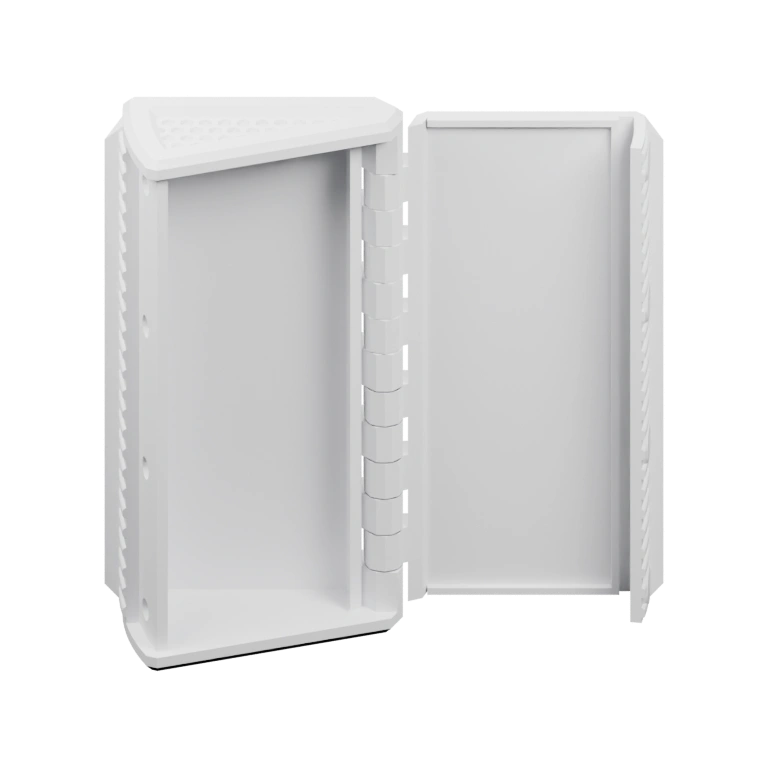 Открытый корпус с застёжкой и решётчатыми панелями