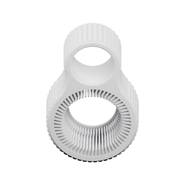 Устройство с отверстиями и ребрами для крепления или фиксации предметов