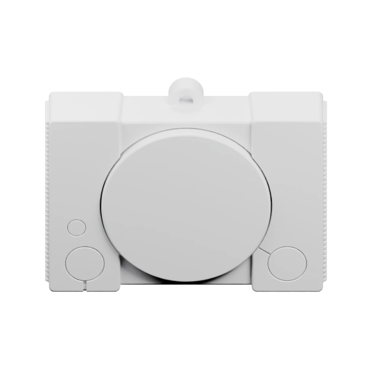 Круглый корпус с вырезами для ключей и застежкой сверху