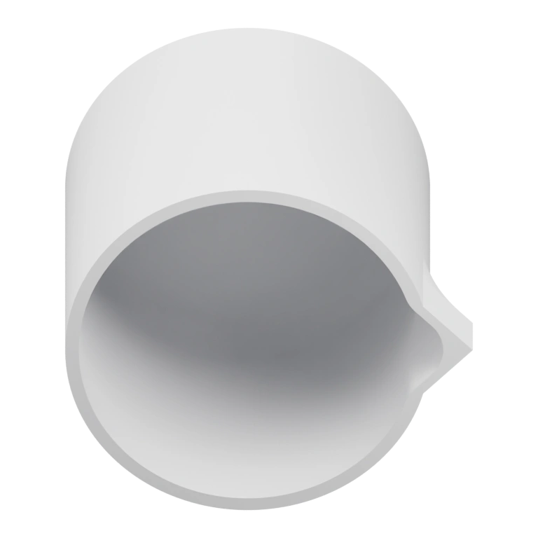 Узкий цилиндрический корпус с открытым верхом и небольшим выступом