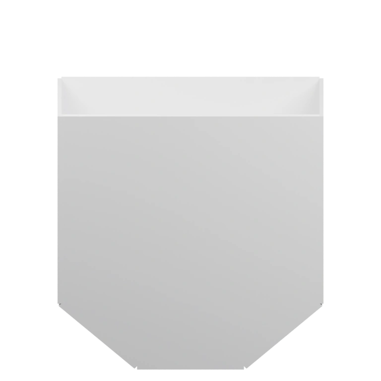 Угловой элемент с открытым пространством и выступами для крепления