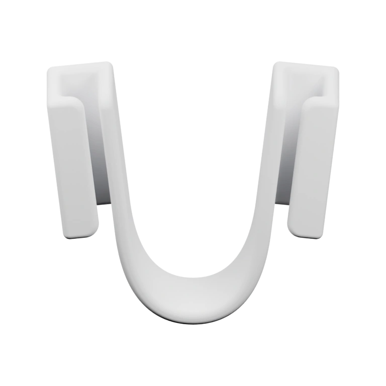 Симметричный элемент с изогнутой частью и прямыми концами