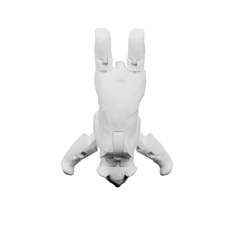 Симметричная форма с вытянутыми ушами и конечностями