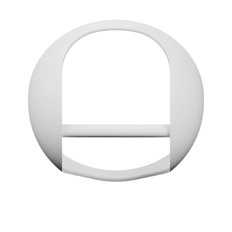 Гладкий цилиндр с плоской крышкой, вертикальный, симметричный, без рисунков