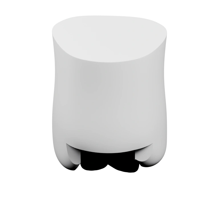 Сформирована из геометрических поверхностей, с выступающими крыльями и хвостом