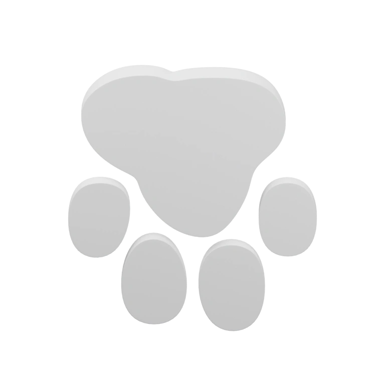 Форма напоминает лапу животного, с отверстиями для пальцев