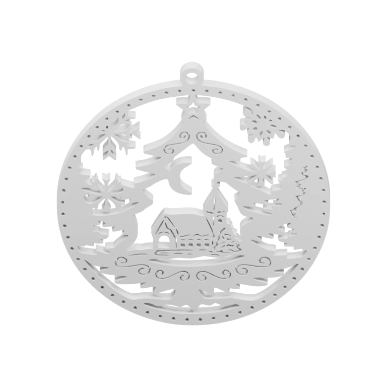 Фигурка с ангелами и звездой в небольшом куполе