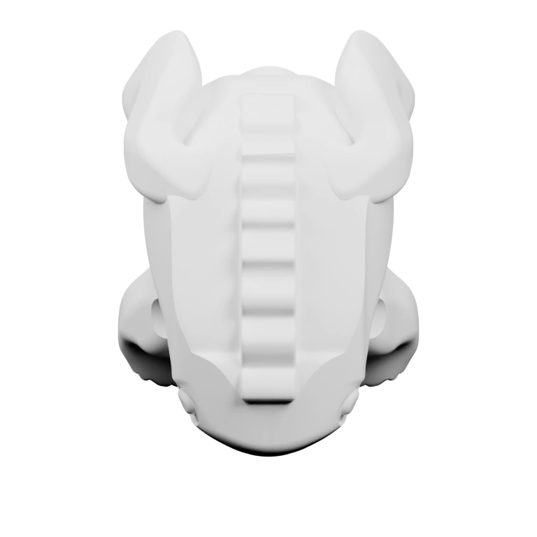 Сидящая форма с вытянутым телом и округлой головой