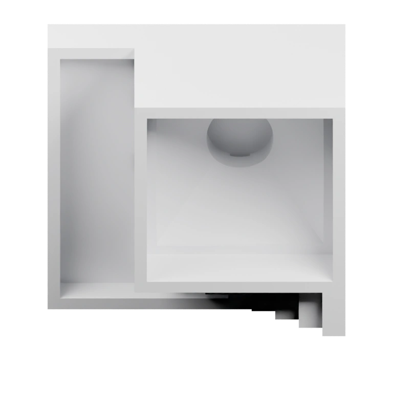 Предмет с выемкой и центральным отверстием, с неровными боковыми участками