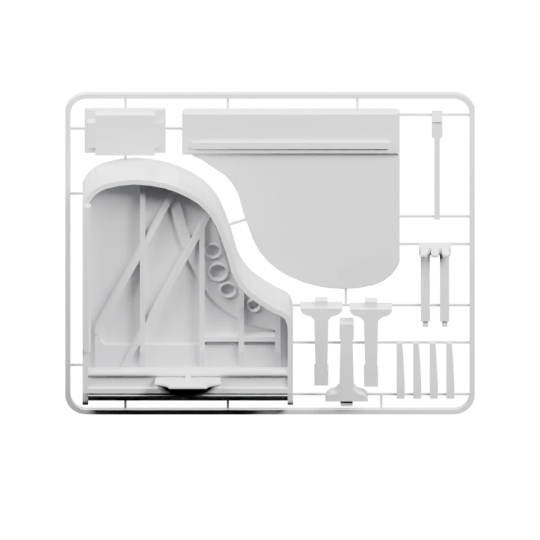 Устройство с отверстиями для крепления и выемками для компонентов