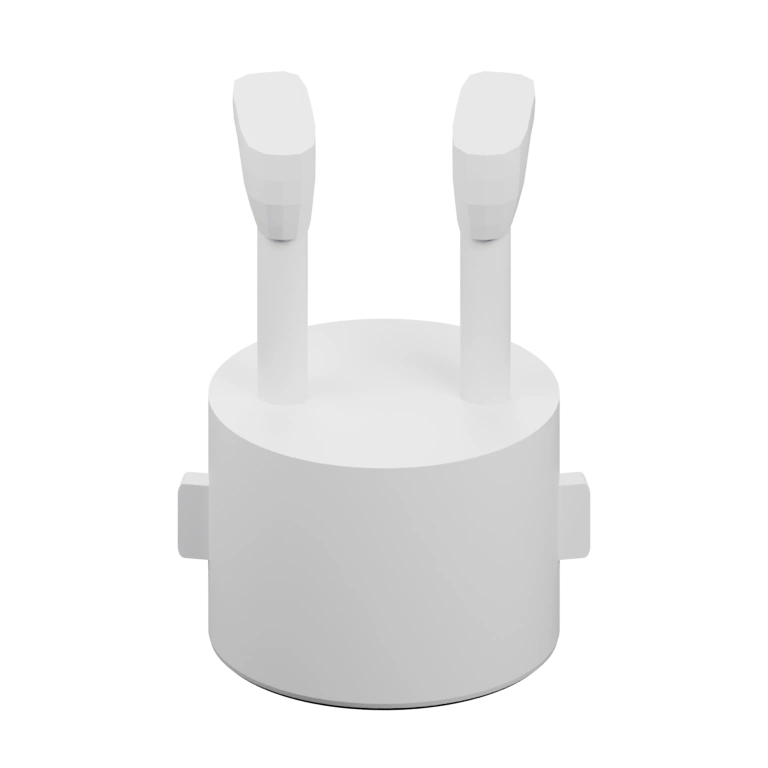 Круглая форма с четырьмя ножками и выступом на верхней части