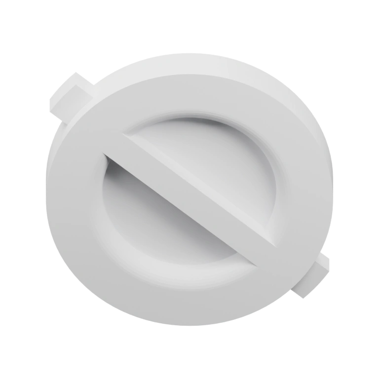 Круглый элемент с отверстием и выступами для фиксации