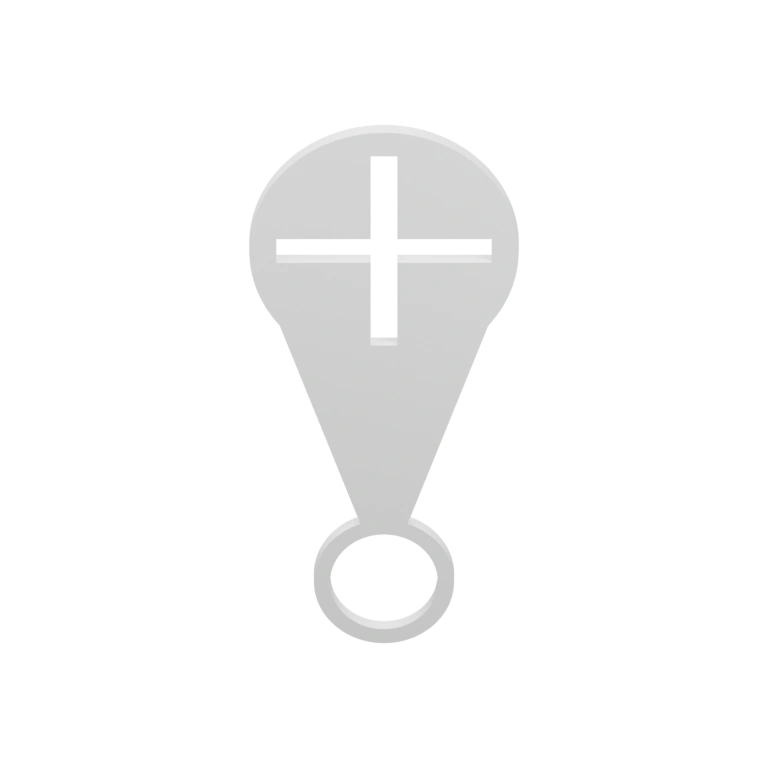 Цилиндрическая деталь с радиальными ребрами и плоским верхом