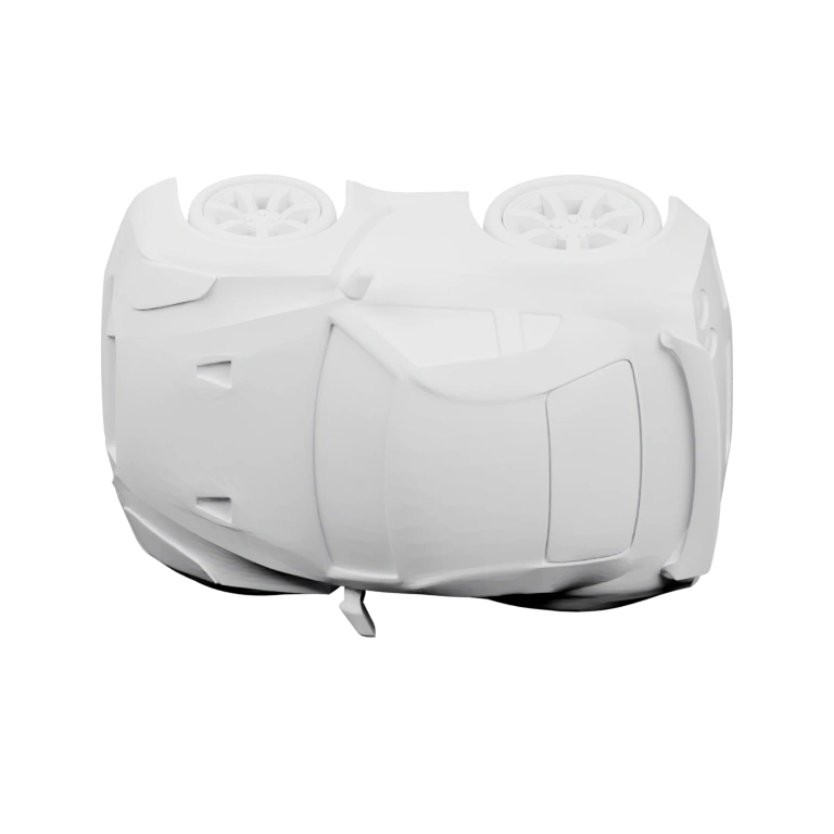 Симметричный объект с четырьмя колесами и геометрией подвески