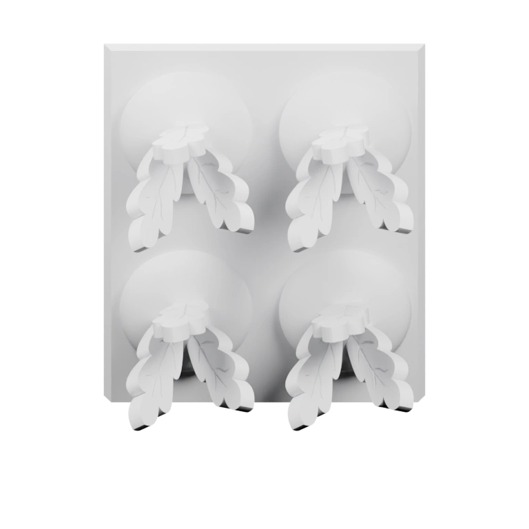 Имеет винтовое основание и разветвленную форму с отверстиями