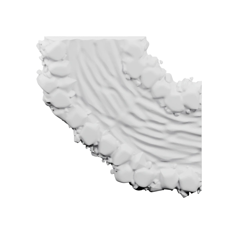 Удлинённая форма с двумя рогами и округлыми концами