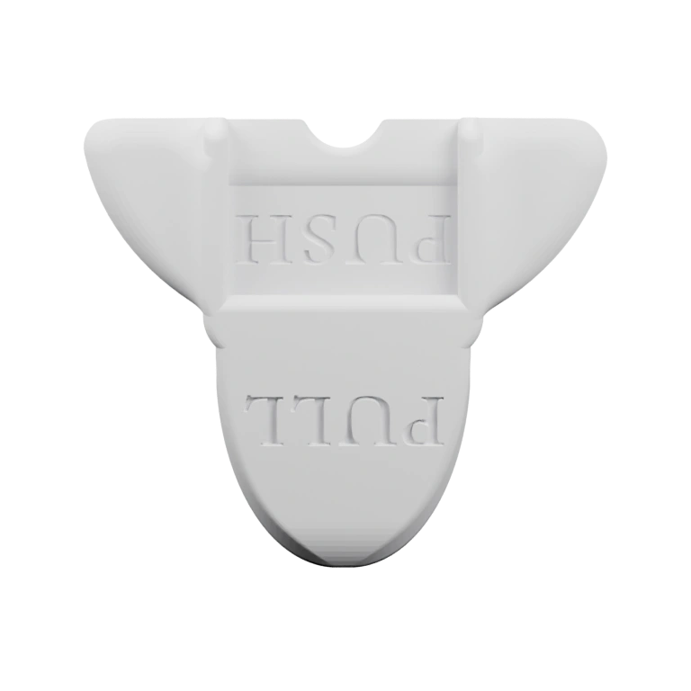 Узкая форма с круглыми элементами на боковых частях