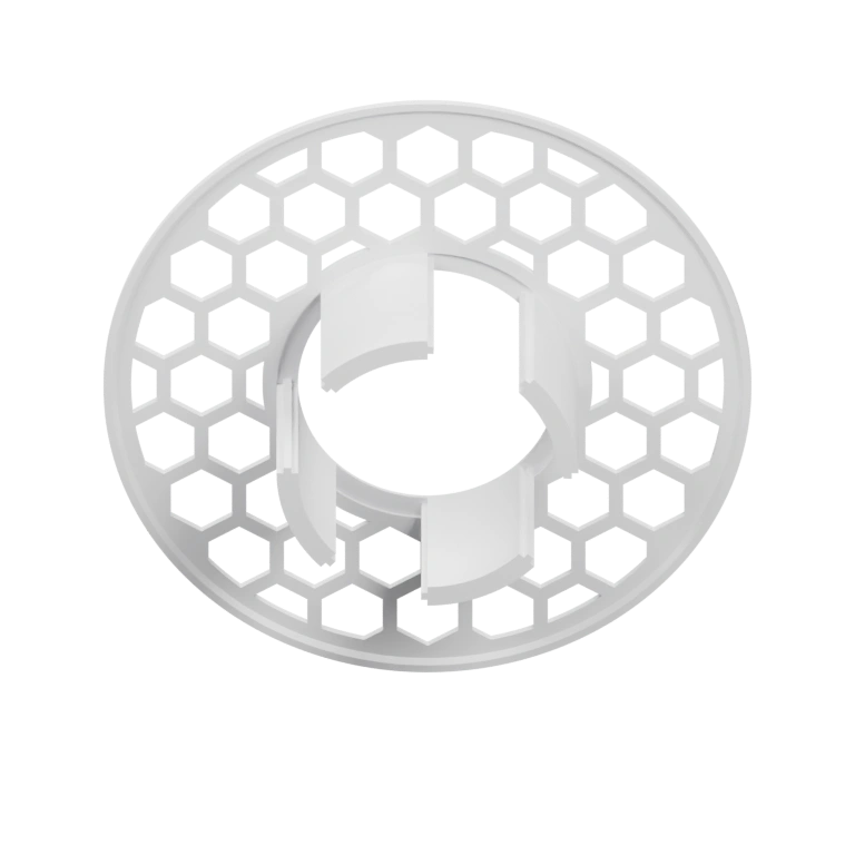 Круглый элемент с отверстиями и центральной частью для крепления