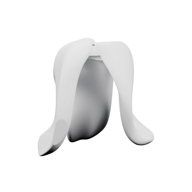 Плавная форма с отверстием для головы и двумя выступами