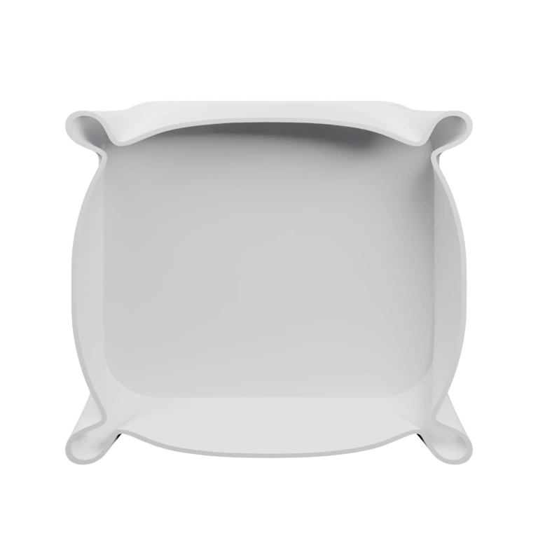 Прямоугольный корпус с поднятыми краями и выступами по бокам