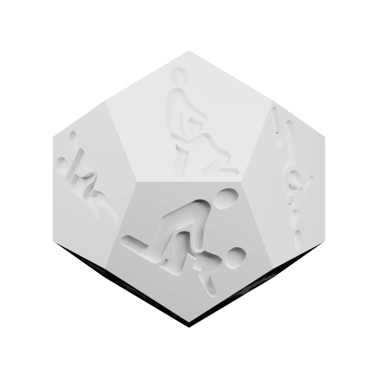 Геометрические фигуры с вырезанными силуэтами людей