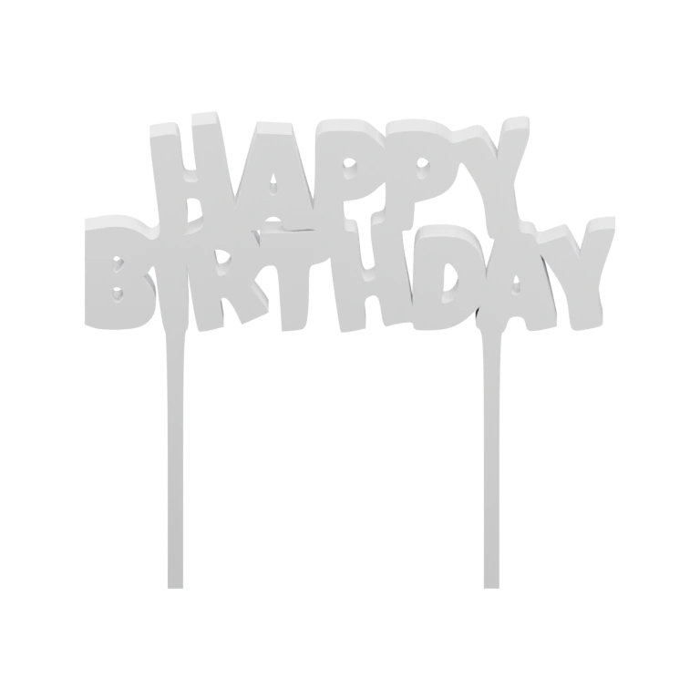 Установленная на ножках, с текстом, для украшения торта или стола