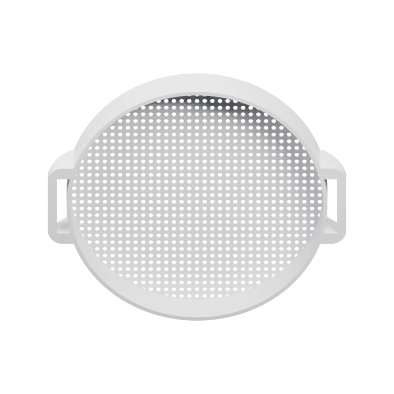 Круглая крышка с текстурой и двумя захватами по бокам