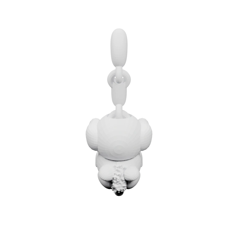 Узкая форма с округлыми элементами и подвесом для ношения