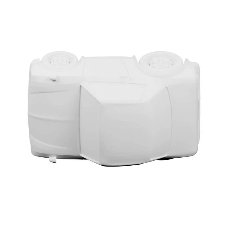 Структура с четырьмя колесами и детализированными элементами кузова