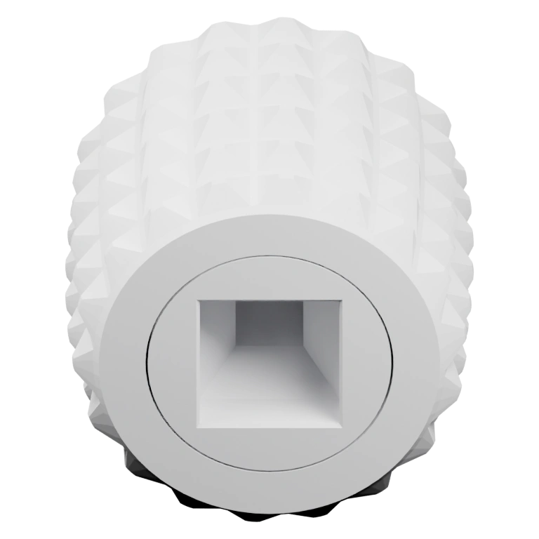 Круглый ролик с пирамидальными выступами и квадратным отверстием