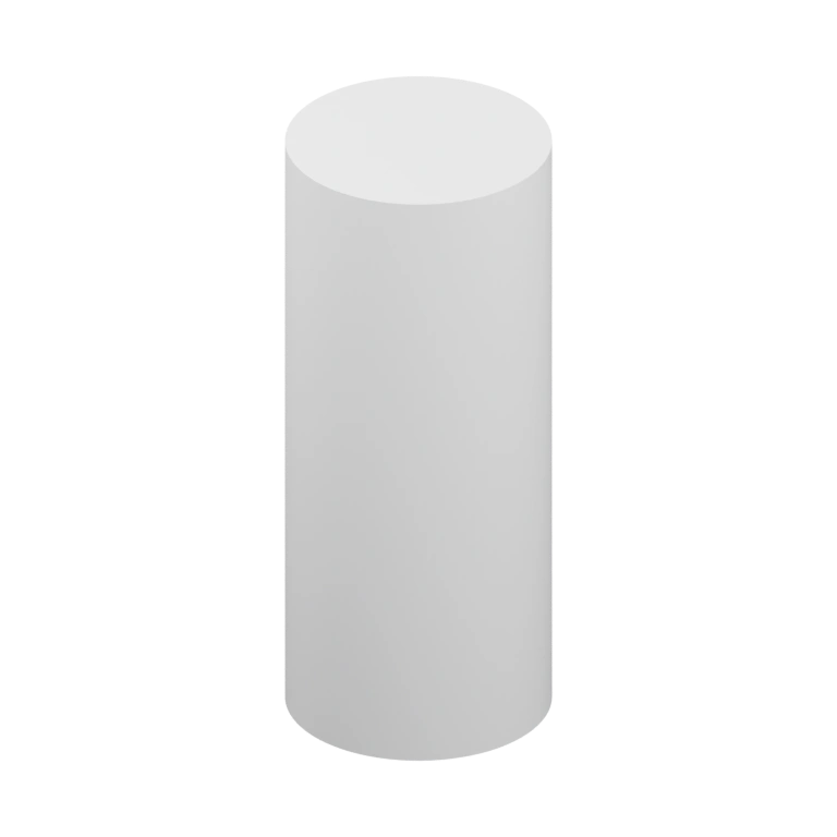 Вертикальный цилиндр с плоскими торцами