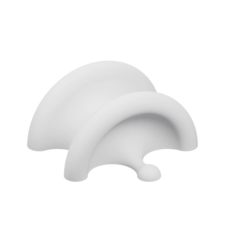 Симметричная форма с отверстием и выступами