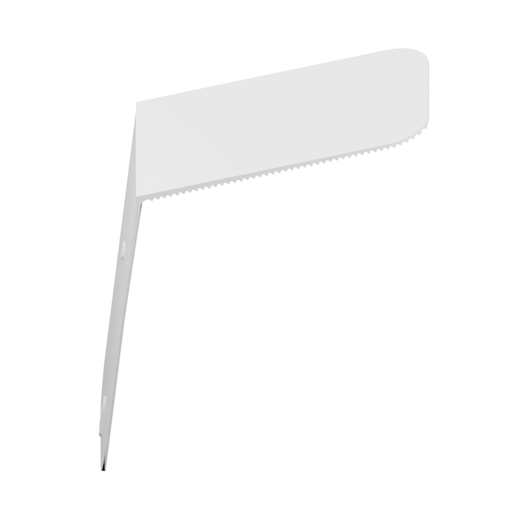 Две наклонные части с текстурой и прямоугольные основания с отверстиями