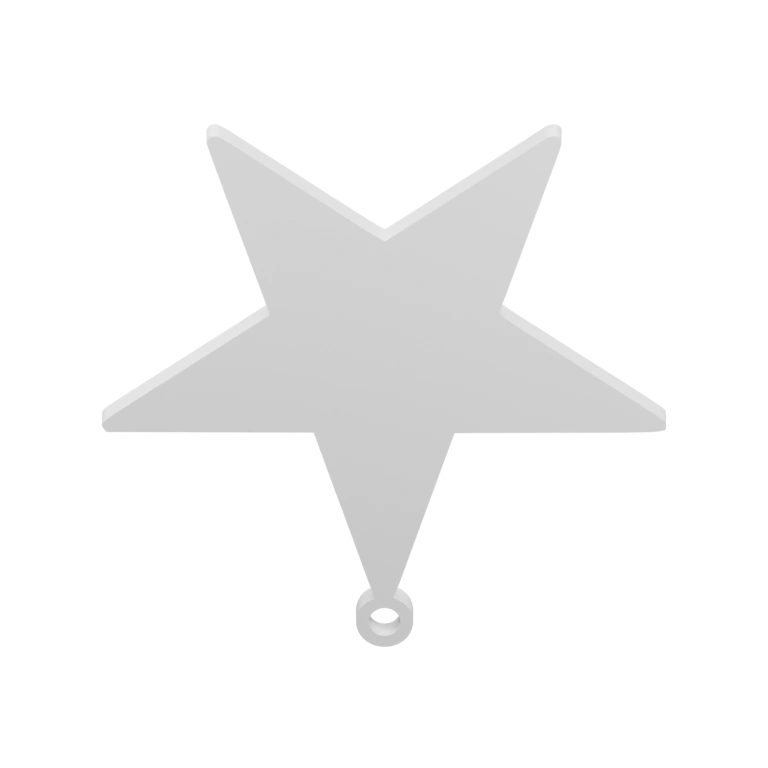 Пятиконечная фигурка с отверстием для подвески