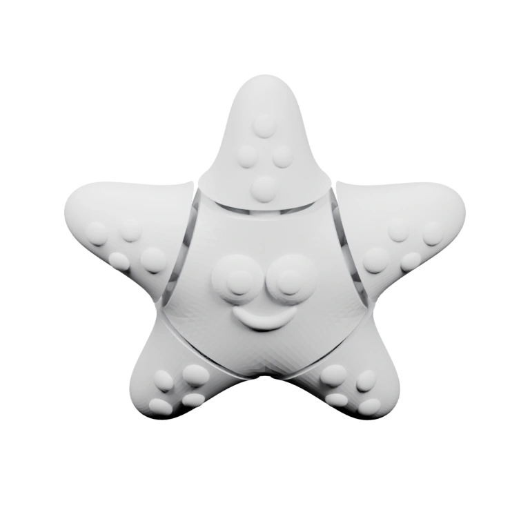 Узорчатая форма с улыбкой и выпуклыми элементами