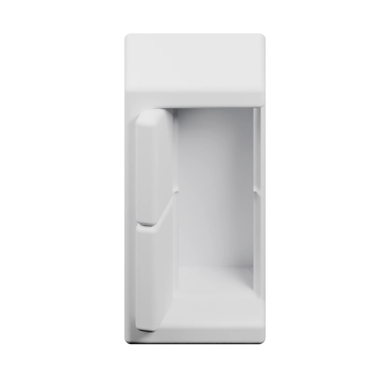 Прямоугольный элемент с выступами и отверстиями для фиксации