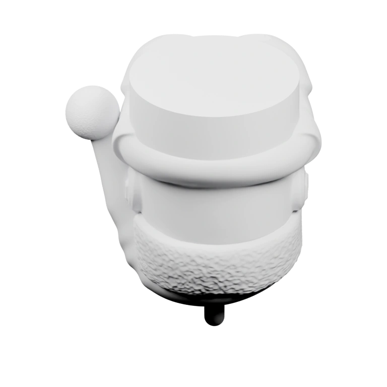 Фигурка в форме шлема с украшением, напоминающим шапку