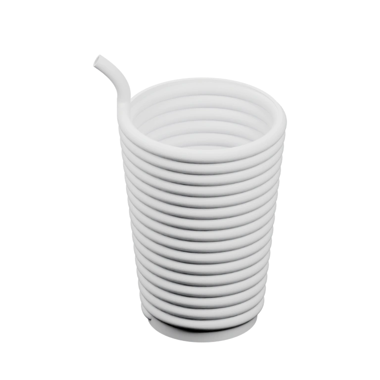 Спиралевидный корпус с отверстием для питья