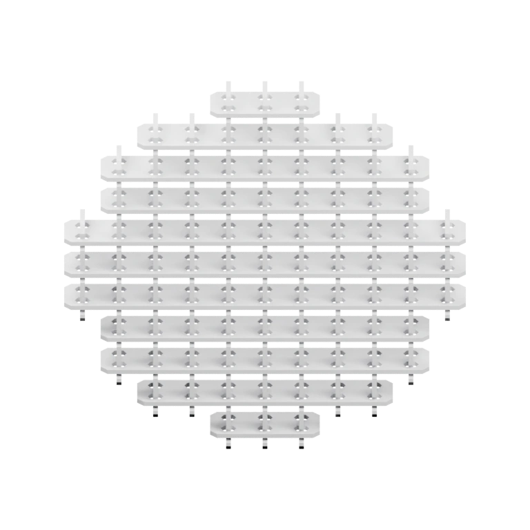 Сферическая форма с рифленой поверхностью и выступами для массажа