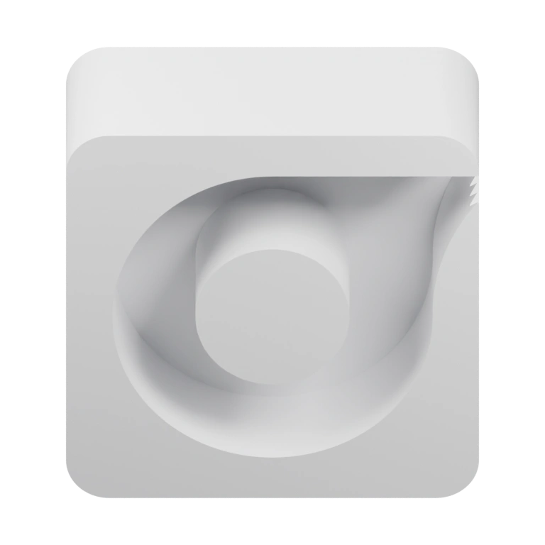 Структурированная форма с отверстием и вырезом для ленты