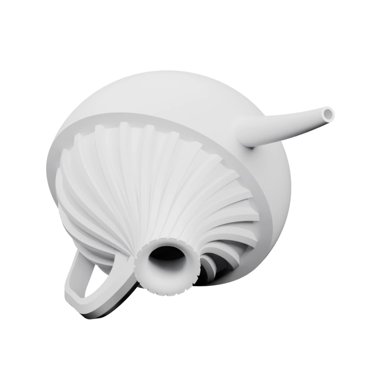 Устройство для полива растений с длинным носиком и волнистой внутренней частью