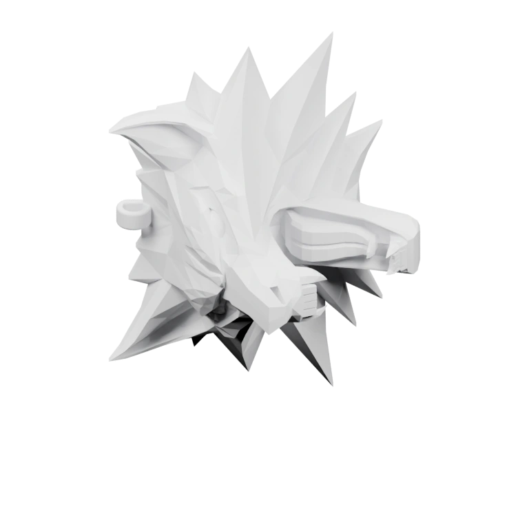 Спиралевидная форма с острыми выступами и отверстиями для крепления