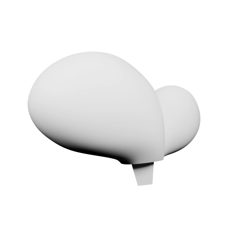 Сферические элементы соединены в компактную форму с выступами